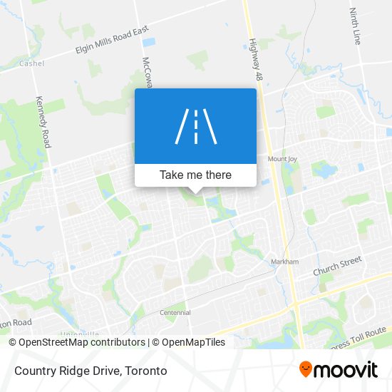 Country Ridge Drive map