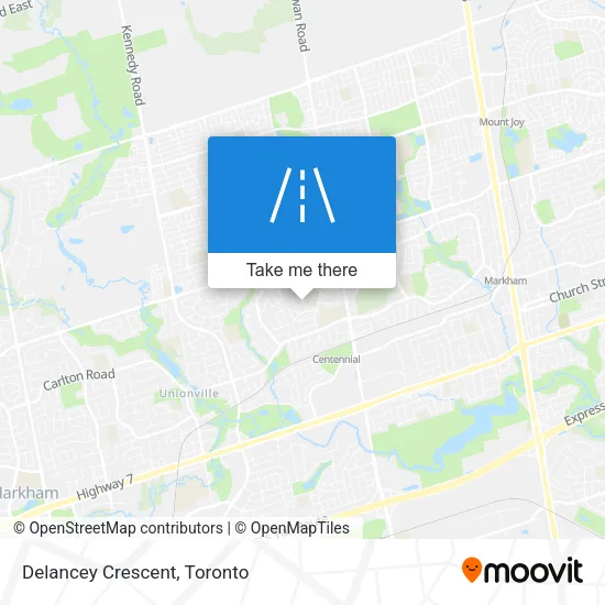 Delancey Crescent map