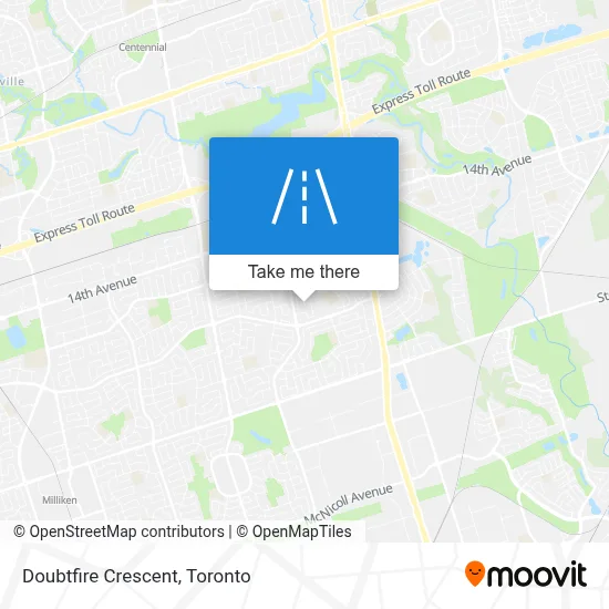 Doubtfire Crescent map