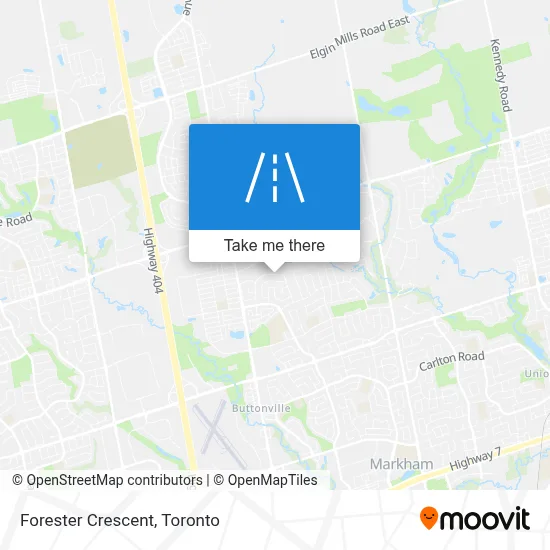 Forester Crescent map