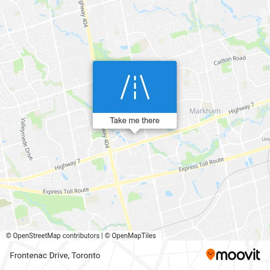 Frontenac Drive map
