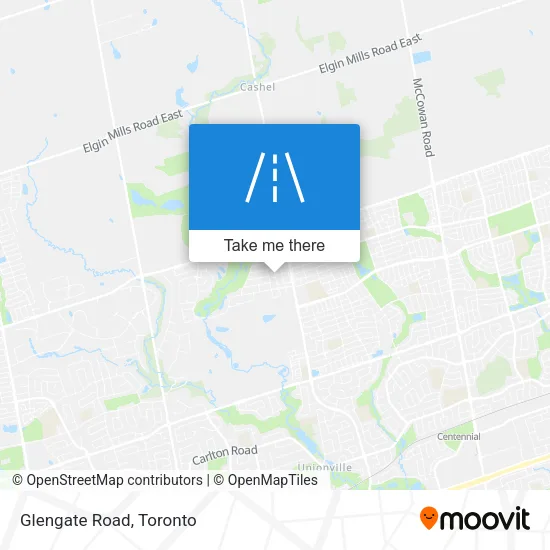 Glengate Road map