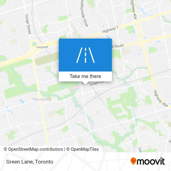 Green Lane map