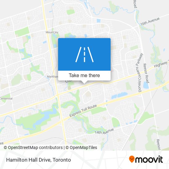 Hamilton Hall Drive map
