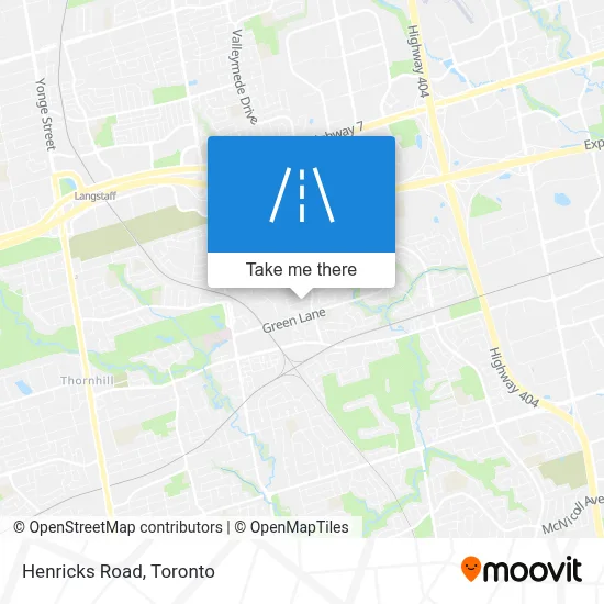 Henricks Road map