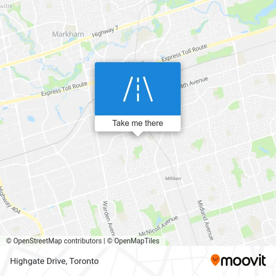 Highgate Drive map
