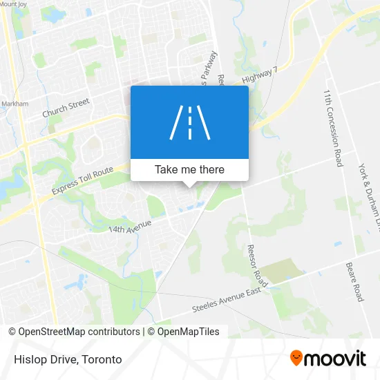 Hislop Drive map