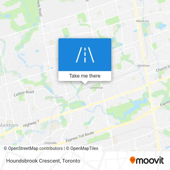 Houndsbrook Crescent map
