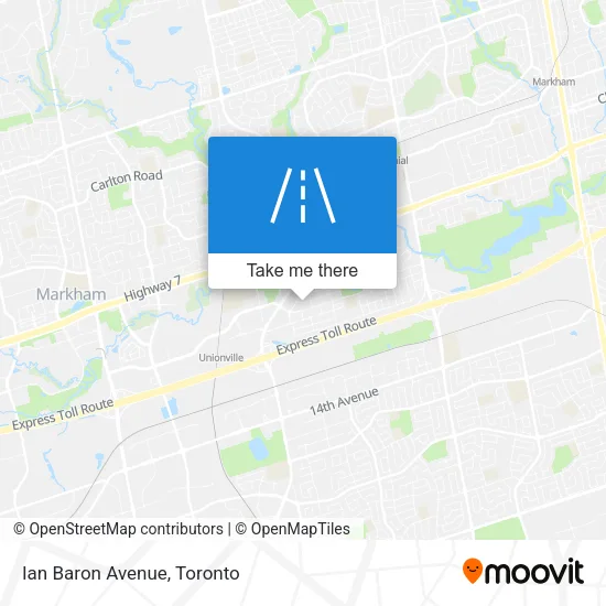 Ian Baron Avenue map