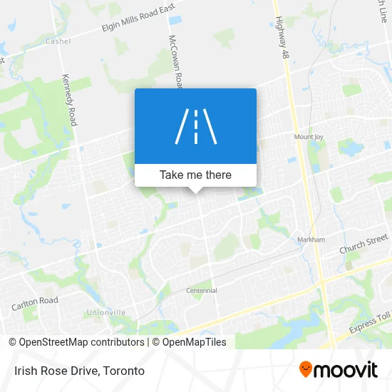 Irish Rose Drive map