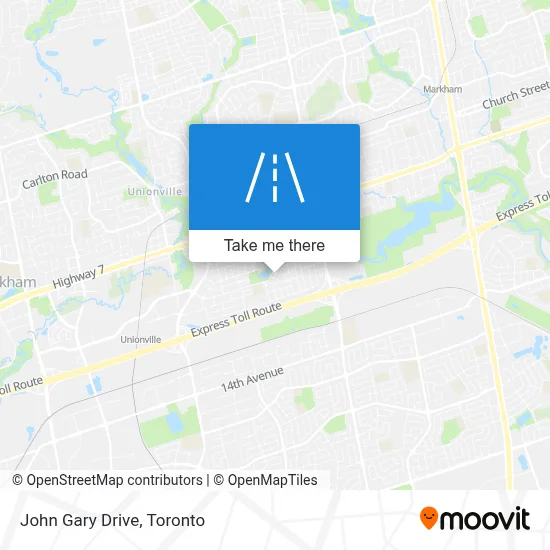 John Gary Drive map