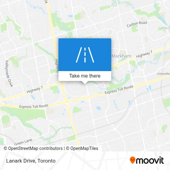 Lanark Drive map