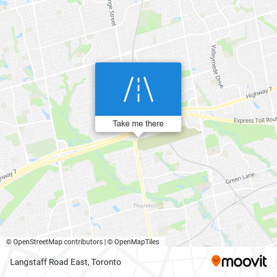 Langstaff Road East map