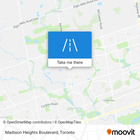 Madison Heights Boulevard map