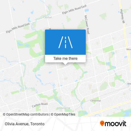 Olivia Avenue map