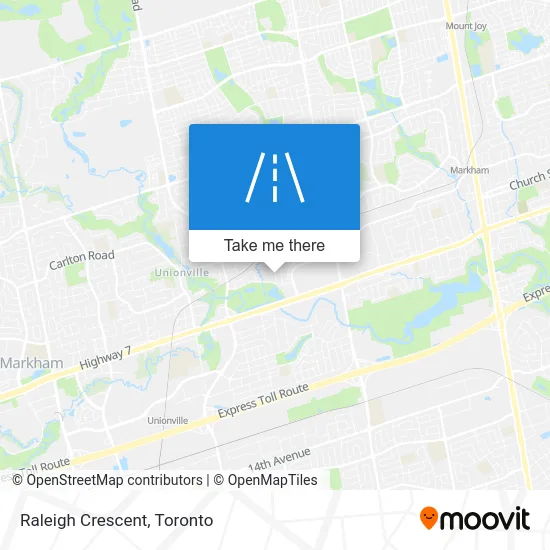 Raleigh Crescent map