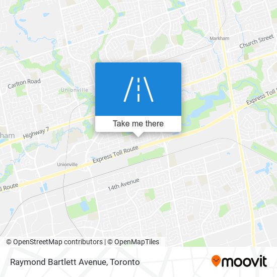Raymond Bartlett Avenue map