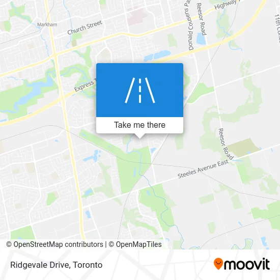 Ridgevale Drive map