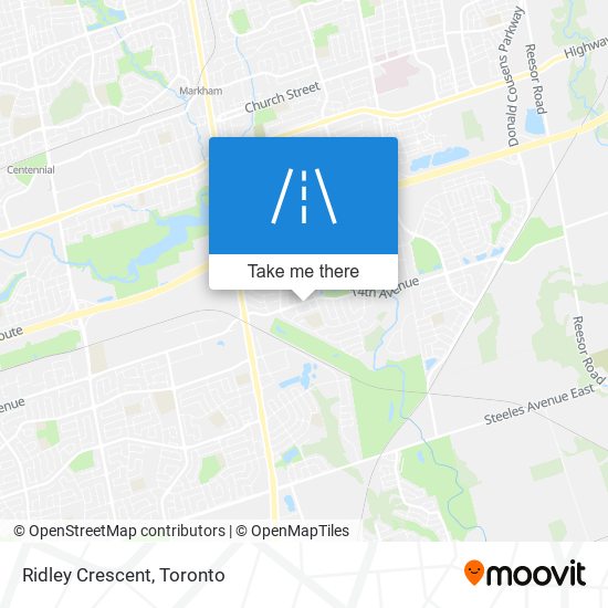 Ridley Crescent map