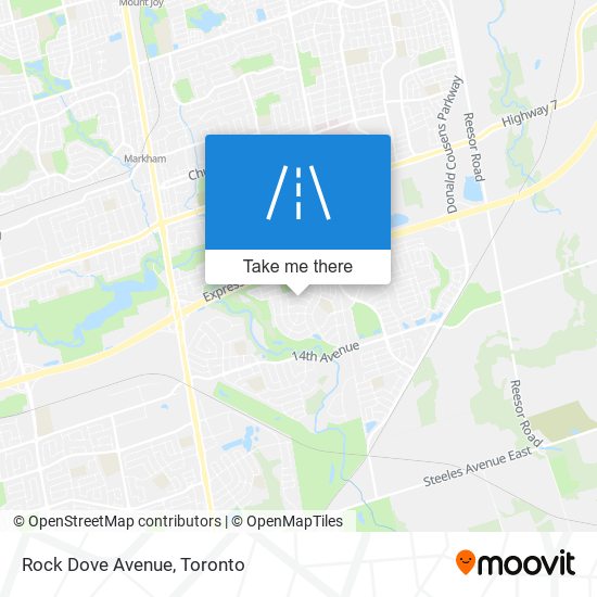 Rock Dove Avenue map