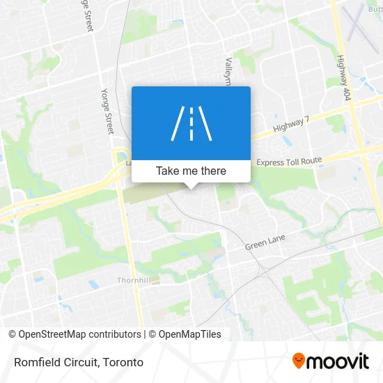 Romfield Circuit map