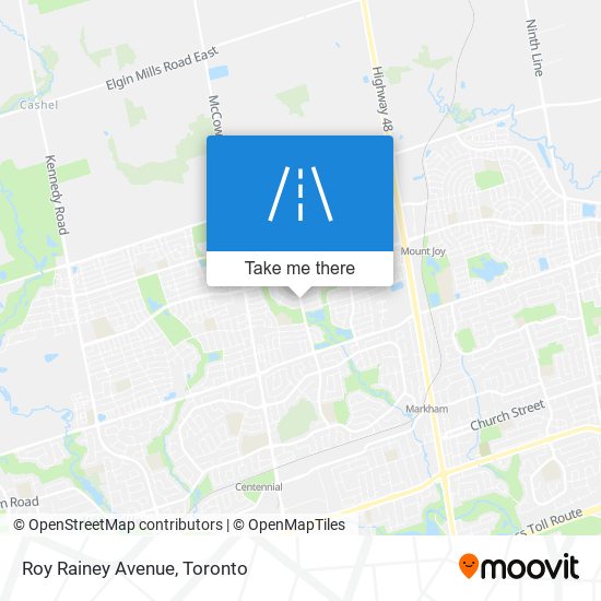 Roy Rainey Avenue map
