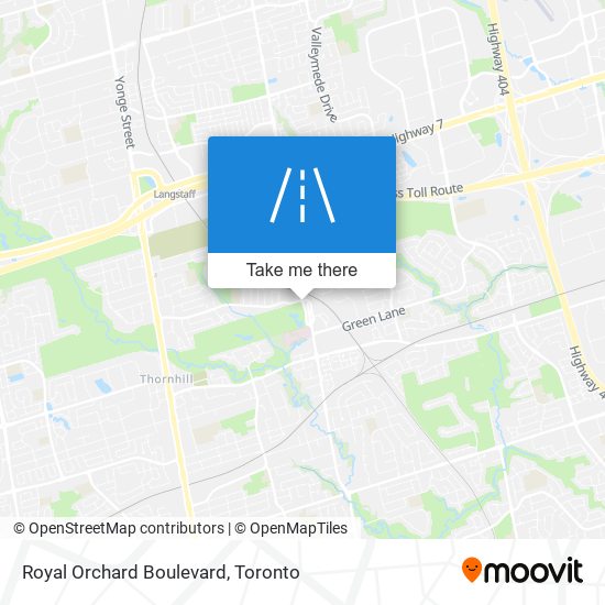 Royal Orchard Boulevard map