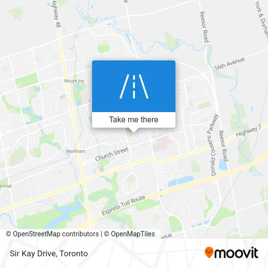 Sir Kay Drive map