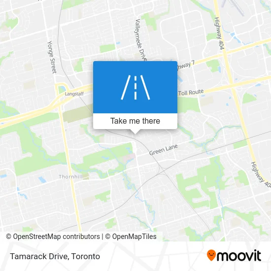 Tamarack Drive map