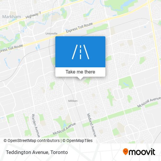 Teddington Avenue map