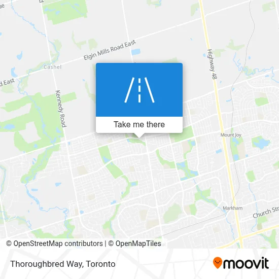 Thoroughbred Way map