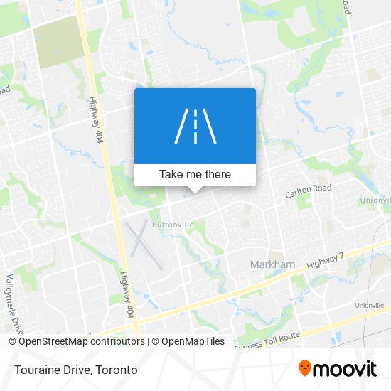 Touraine Drive map