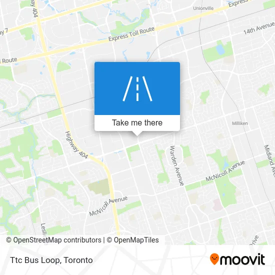 Ttc Bus Loop map