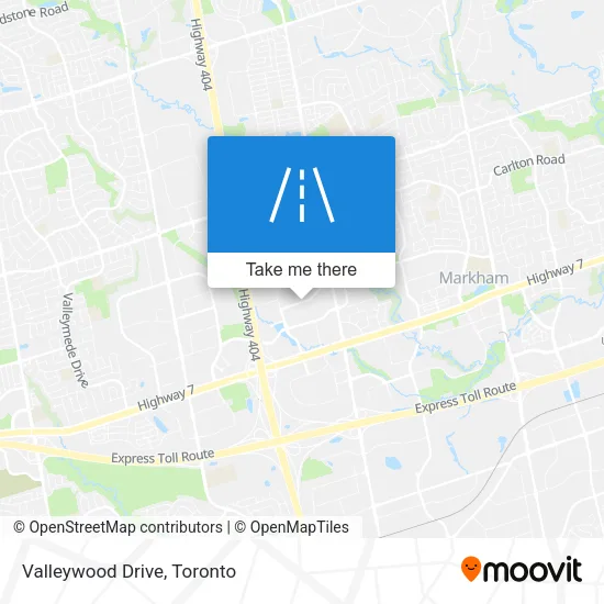 Valleywood Drive map