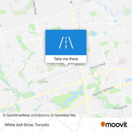 White Ash Drive map