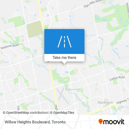 Willow Heights Boulevard map