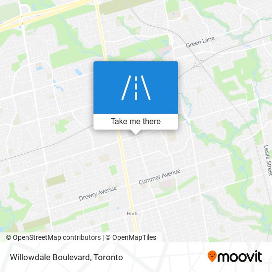 Willowdale Boulevard map