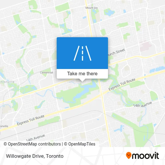 Willowgate Drive map