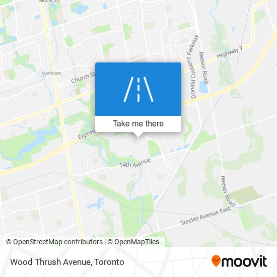 Wood Thrush Avenue map