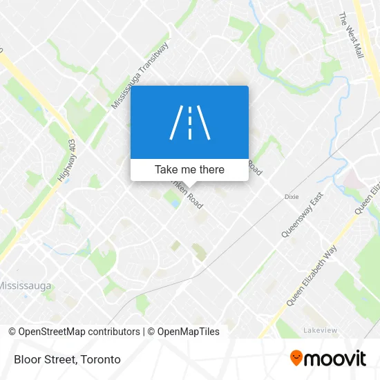 Bloor Street map