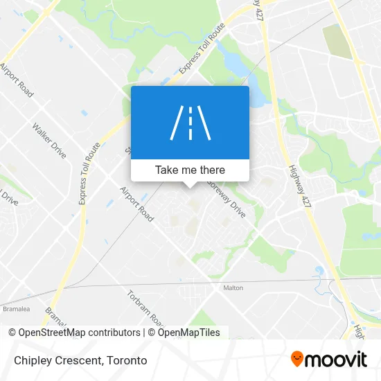 Chipley Crescent map