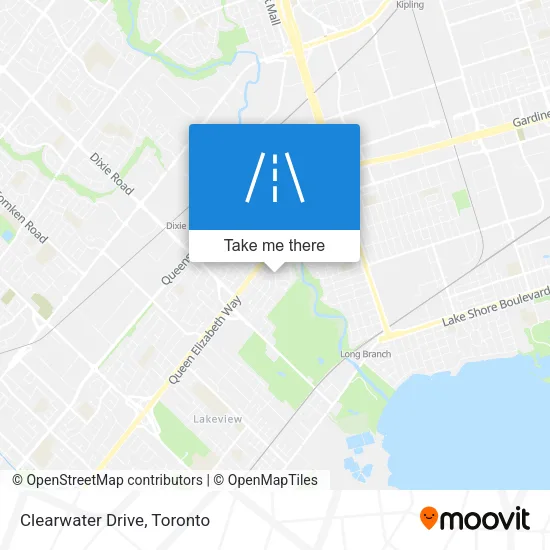 Clearwater Drive map