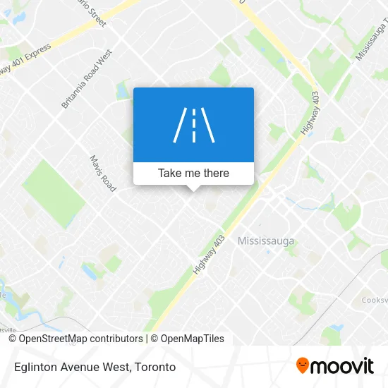 Eglinton Avenue West map