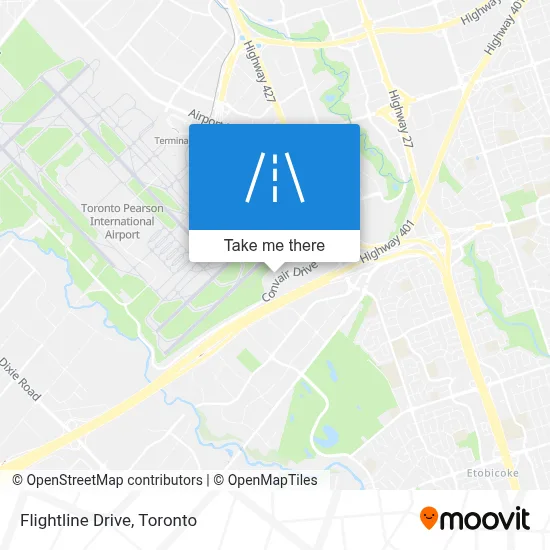 Flightline Drive map