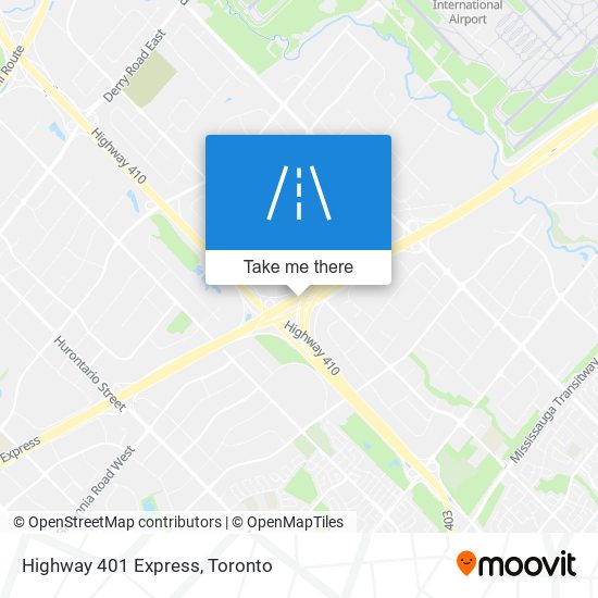 Highway 401 Express map