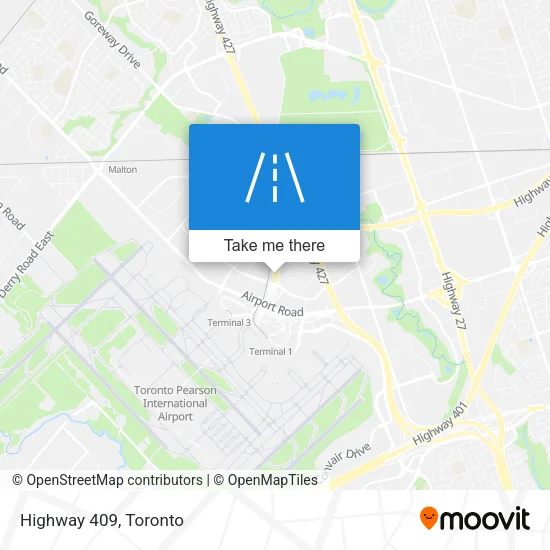 Highway 409 map