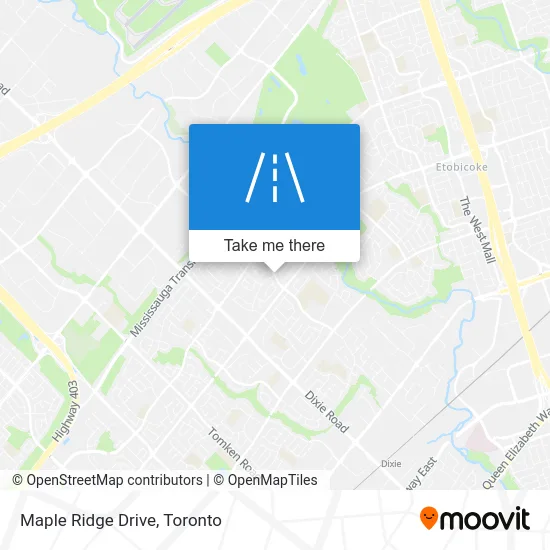 Maple Ridge Drive map