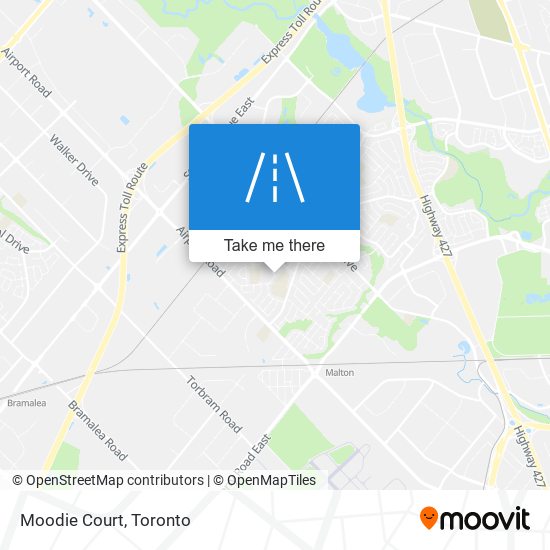 Moodie Court map