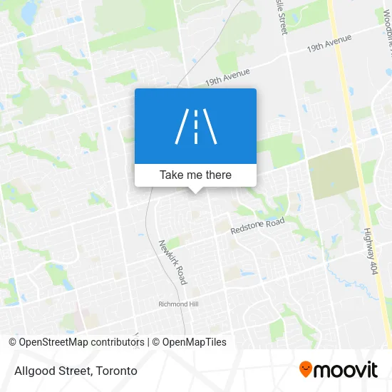 Allgood Street map