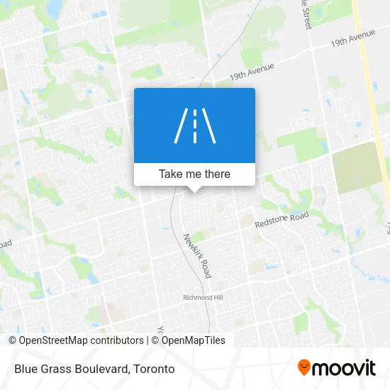 Blue Grass Boulevard map